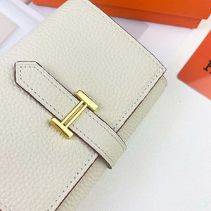Hermes Bearn wallet Togo Leather mini wallet H20910 - Gold - View 3