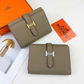 Hermes Bearn wallet Togo Leather mini wallet H20915 - Gold - View 1