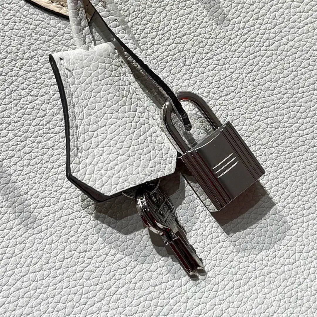 Hermes Birkin 30 Togo Leahter Bag Silver Hardware H92121