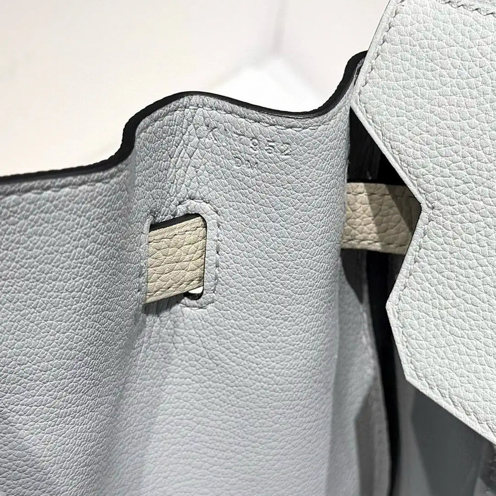 Hermes Birkin 30 Togo Leahter Bag Silver Hardware H92121