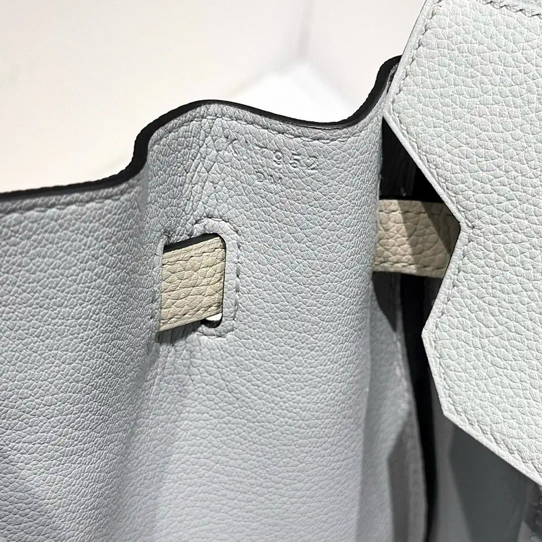 Hermes Birkin 30 Togo Leahter Bag Silver Hardware H92121