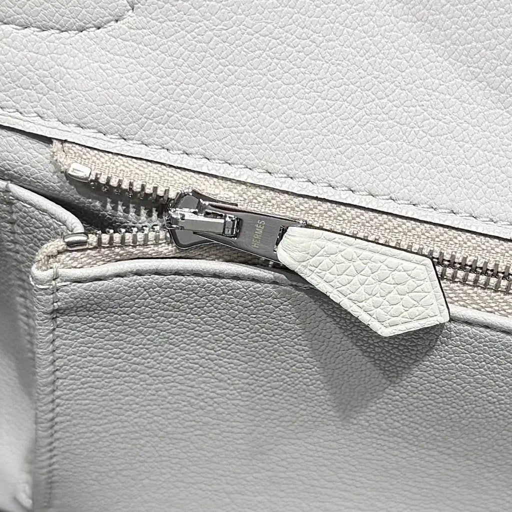 Hermes Birkin 30 Togo Leahter Bag Silver Hardware H92121