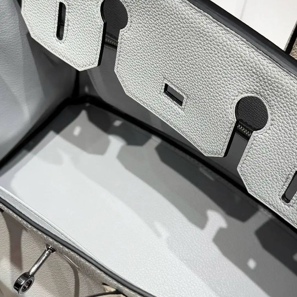 Hermes Birkin 30 Togo Leahter Bag Silver Hardware H92121