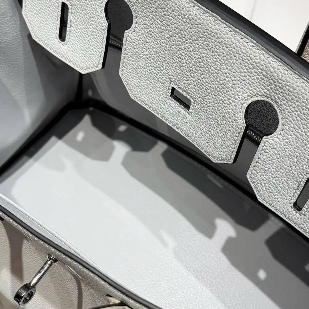 Hermes Birkin 30 Togo Leahter Bag Silver Hardware H92121