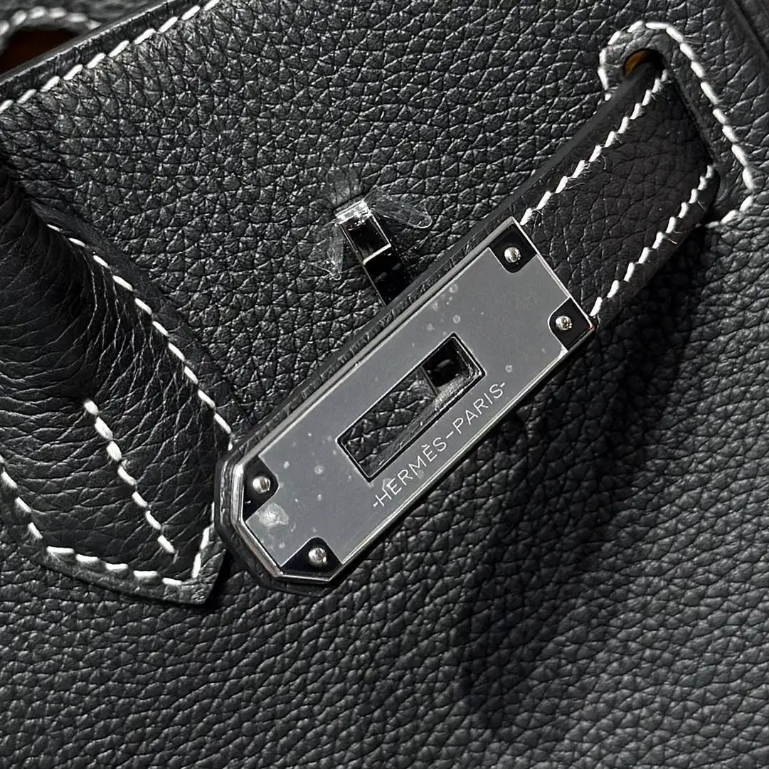 Hermes Birkin 30 Togo Leahter Bag Silver Hardware H92122