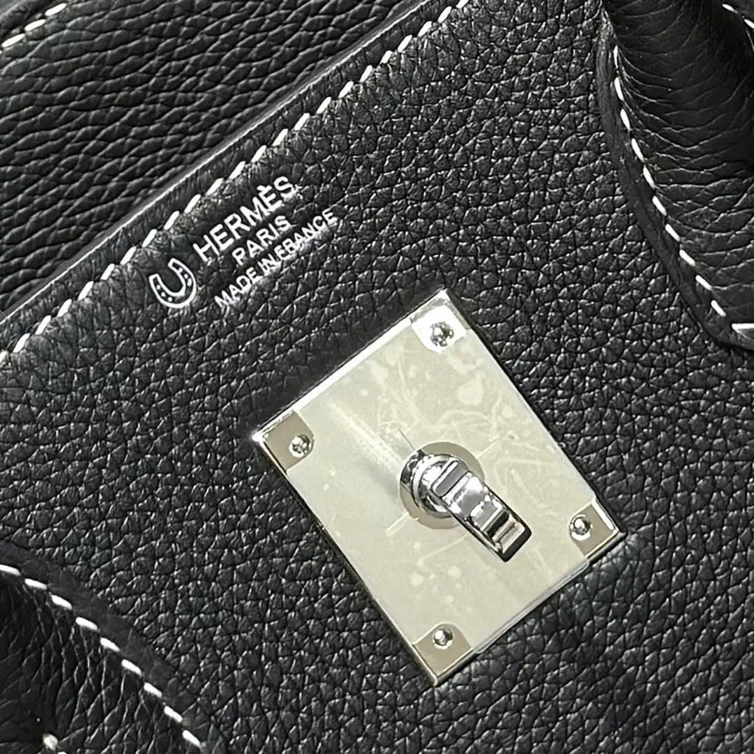 Hermes Birkin 30 Togo Leahter Bag Silver Hardware H92122