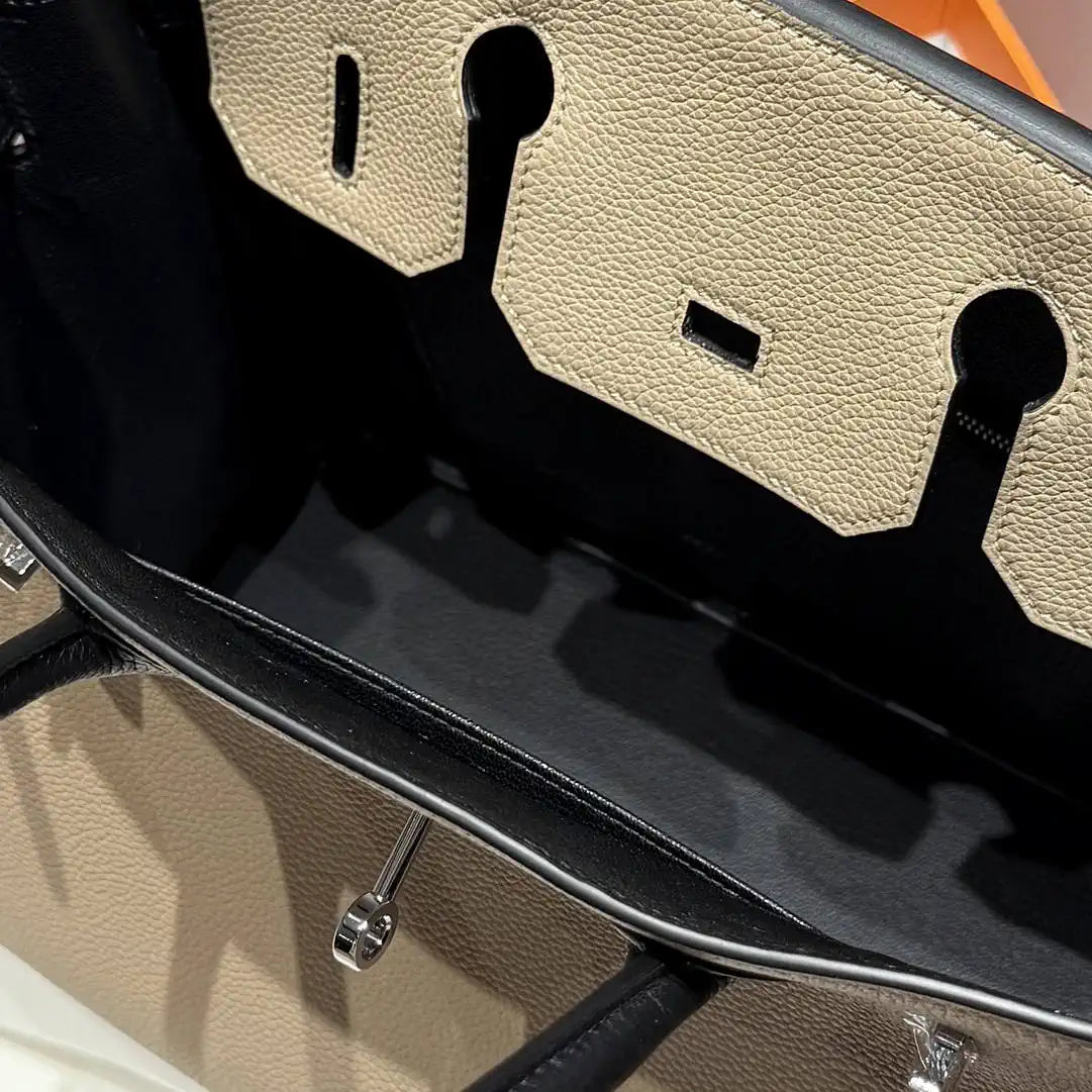 Hermes Birkin 30 Togo Leahter Bag Silver Hardware H92123
