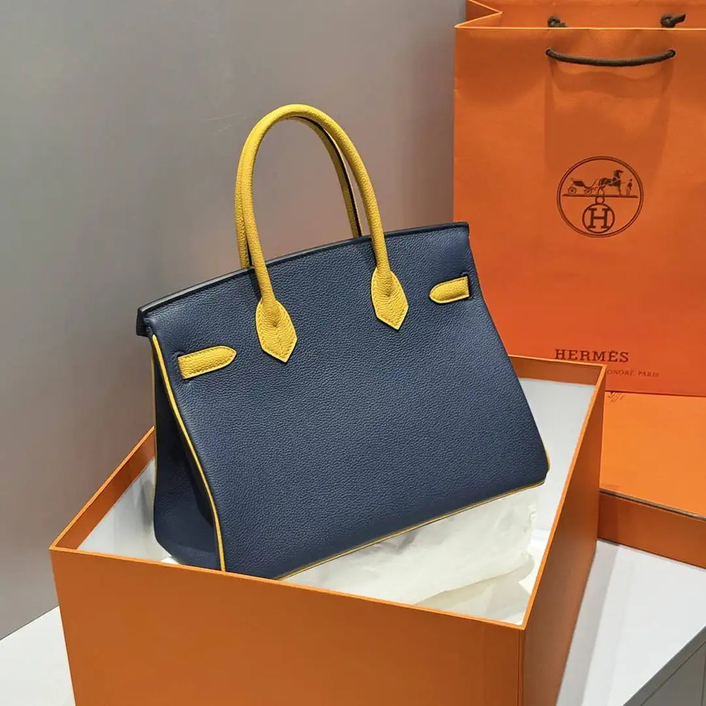 Hermes Birkin 30 Togo Leahter Bag Silver Hardware H92124