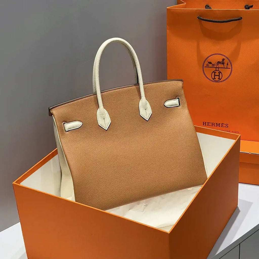 Hermes Birkin 35 Togo Leahter Bag Gold Hardware H92125