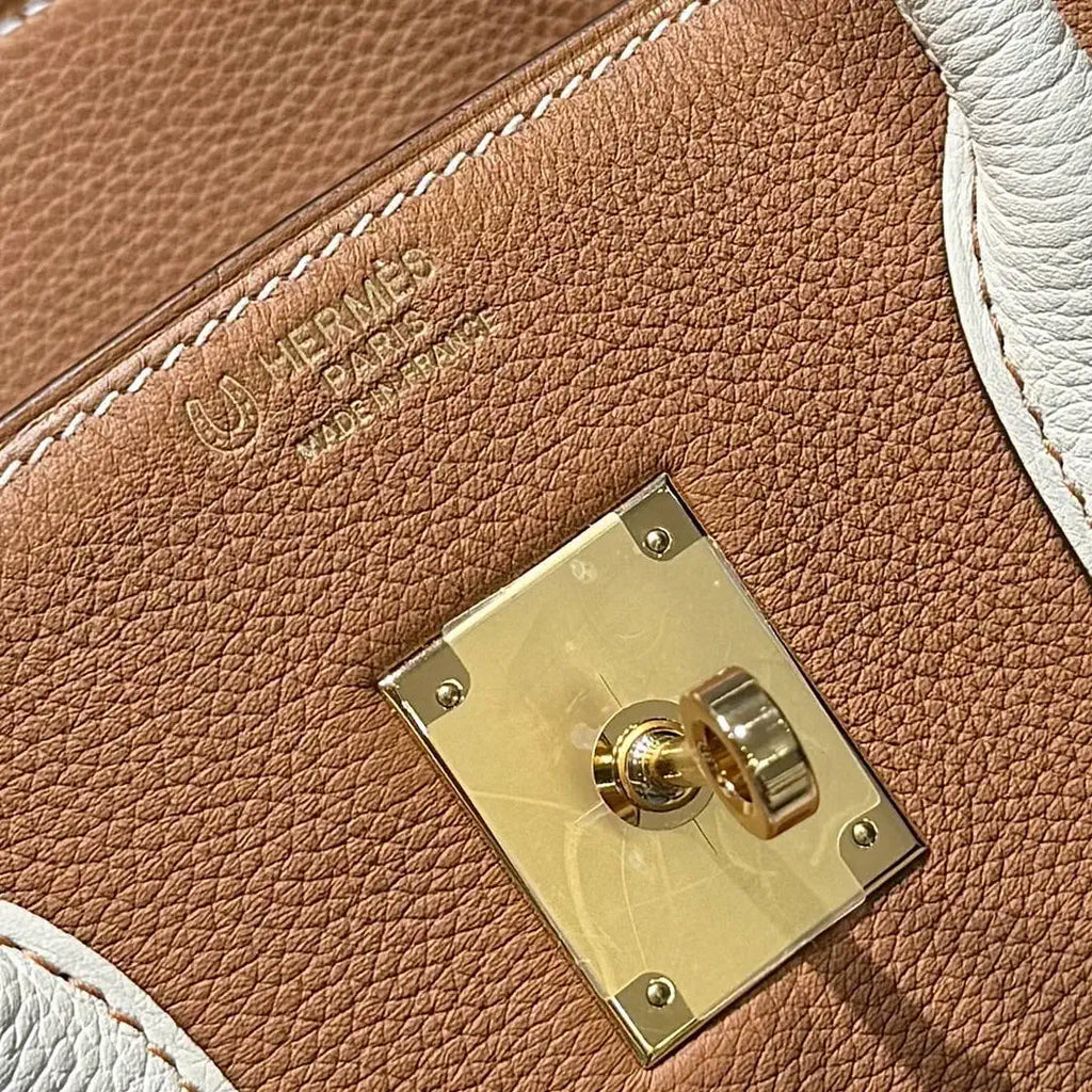 Hermes Birkin 35 Togo Leahter Bag Gold Hardware H92125