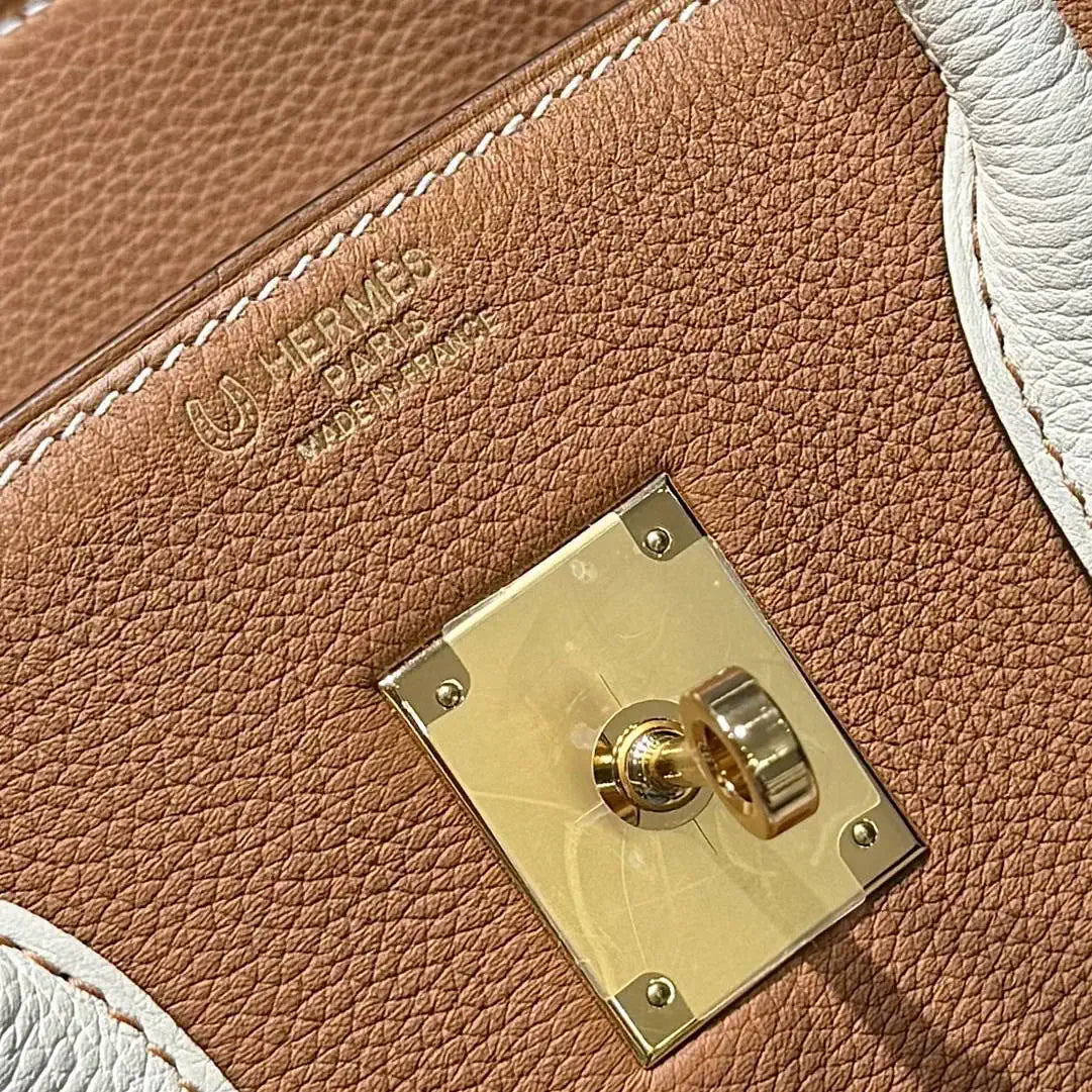 Hermes Birkin 35 Togo Leahter Bag Gold Hardware H92125