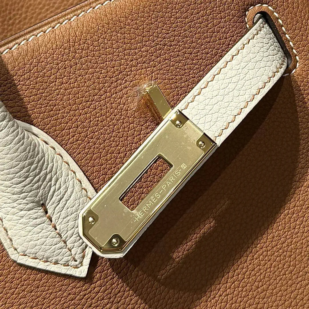 Hermes Birkin 35 Togo Leahter Bag Gold Hardware H92125