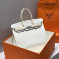 Hermes Birkin 35 Togo Leahter Bag Silver Hardware H92126