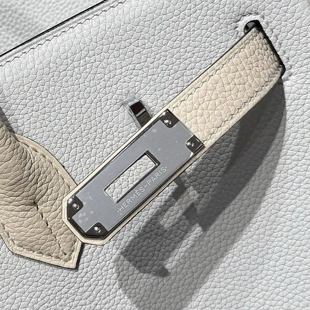Hermes Birkin 35 Togo Leahter Bag Silver Hardware H92126