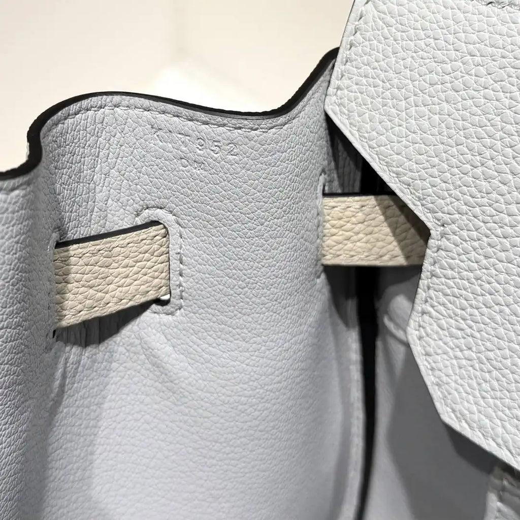 Hermes Birkin 35 Togo Leahter Bag Silver Hardware H92126