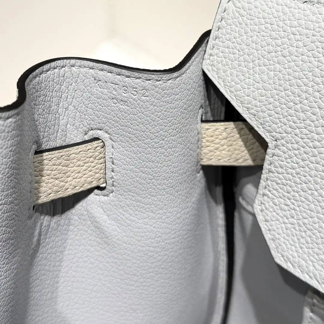 Hermes Birkin 35 Togo Leahter Bag Silver Hardware H92126