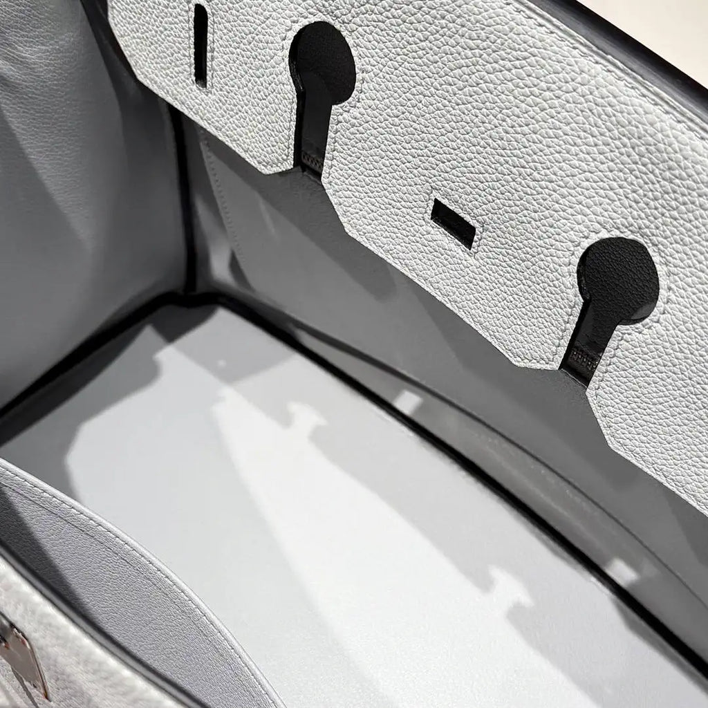 Hermes Birkin 35 Togo Leahter Bag Silver Hardware H92126