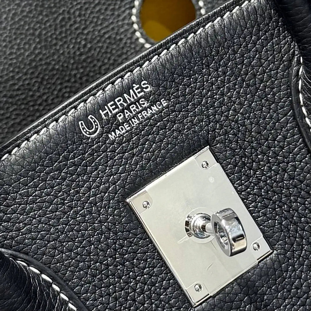 Hermes Birkin 35 Togo Leahter Bag Silver Hardware H92127