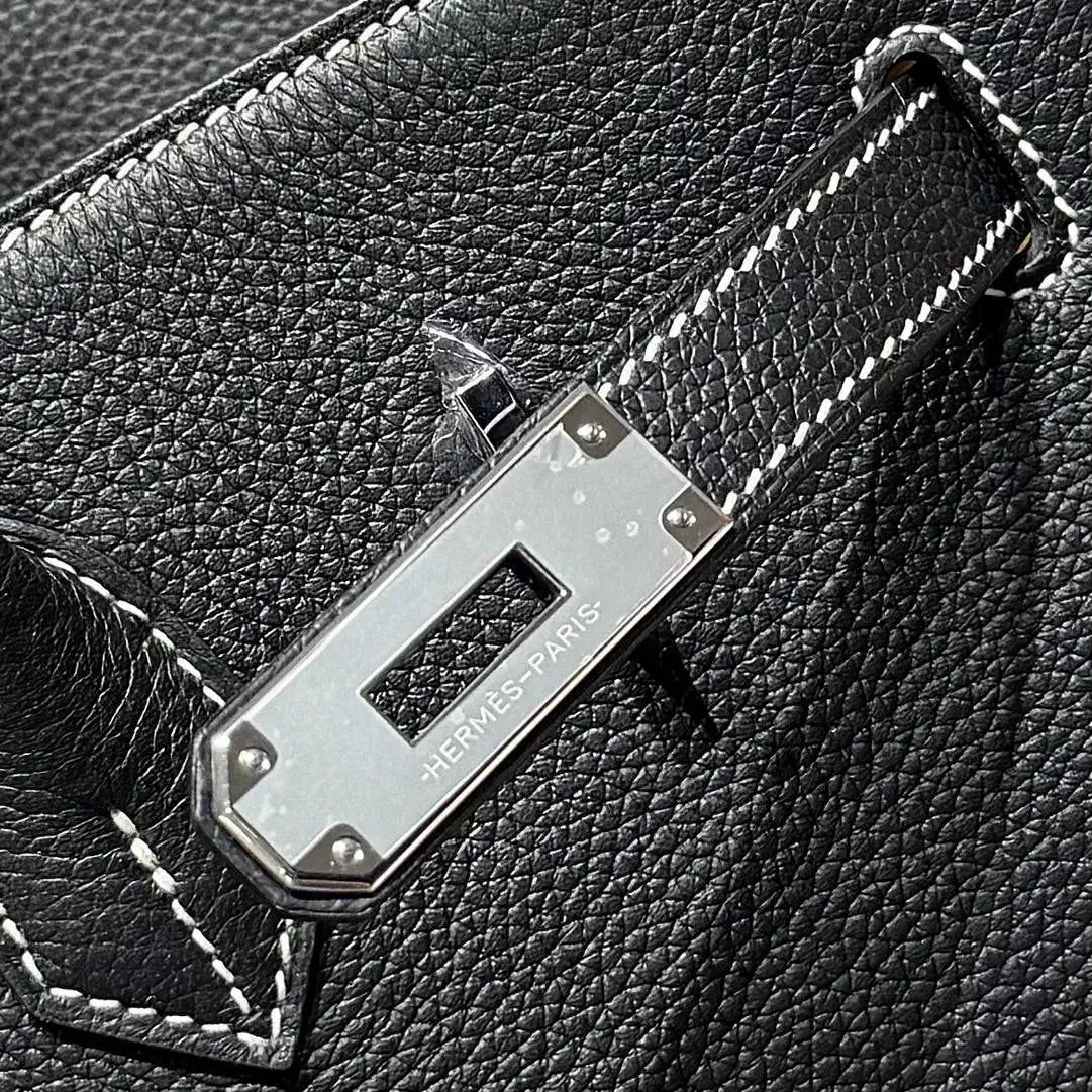 Hermes Birkin 35 Togo Leahter Bag Silver Hardware H92127