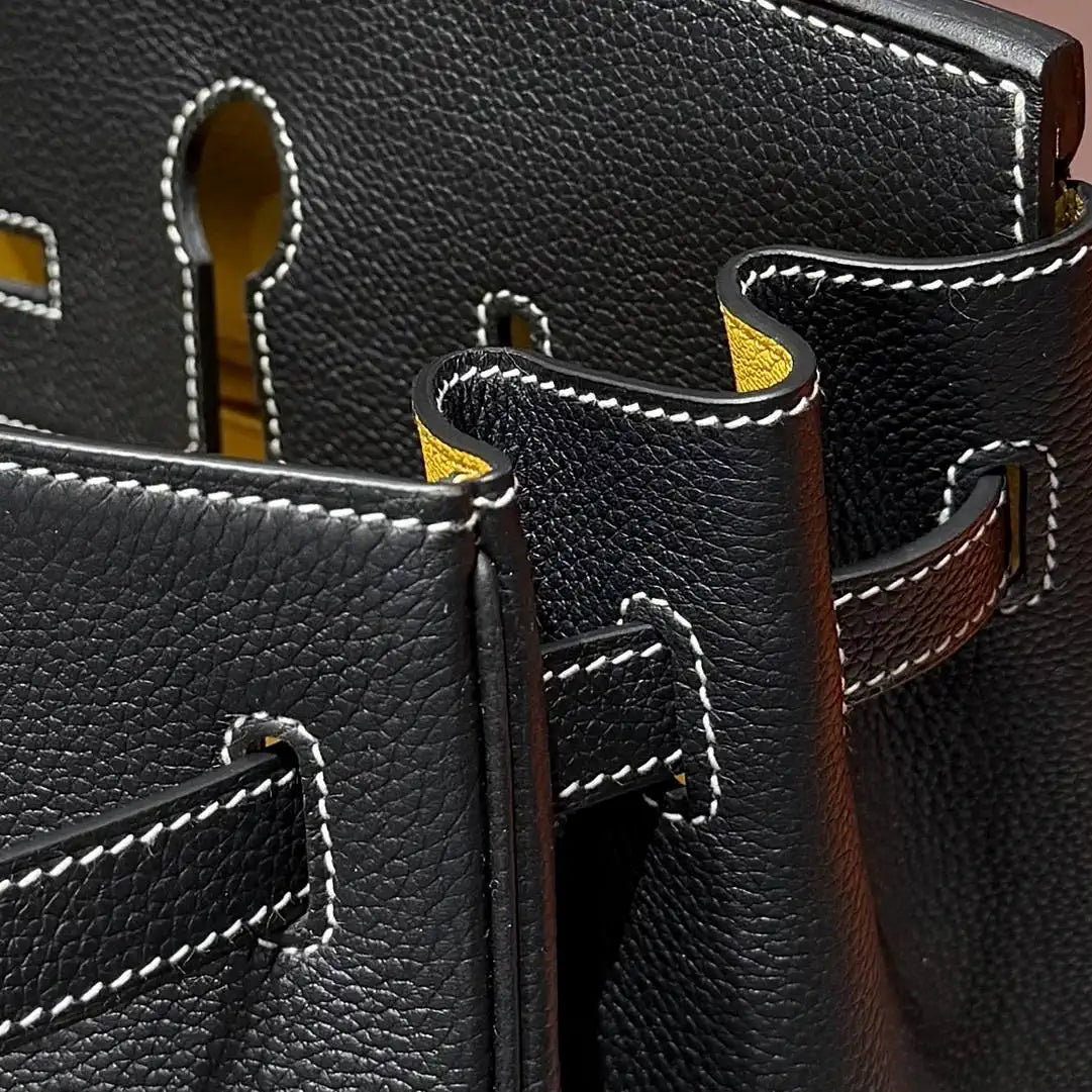 Hermes Birkin 35 Togo Leahter Bag Silver Hardware H92127