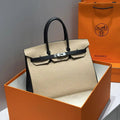 Hermes Birkin 35 Togo Leahter Bag Silver Hardware H92128