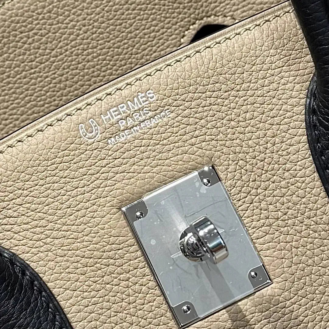 Hermes Birkin 35 Togo Leahter Bag Silver Hardware H92128