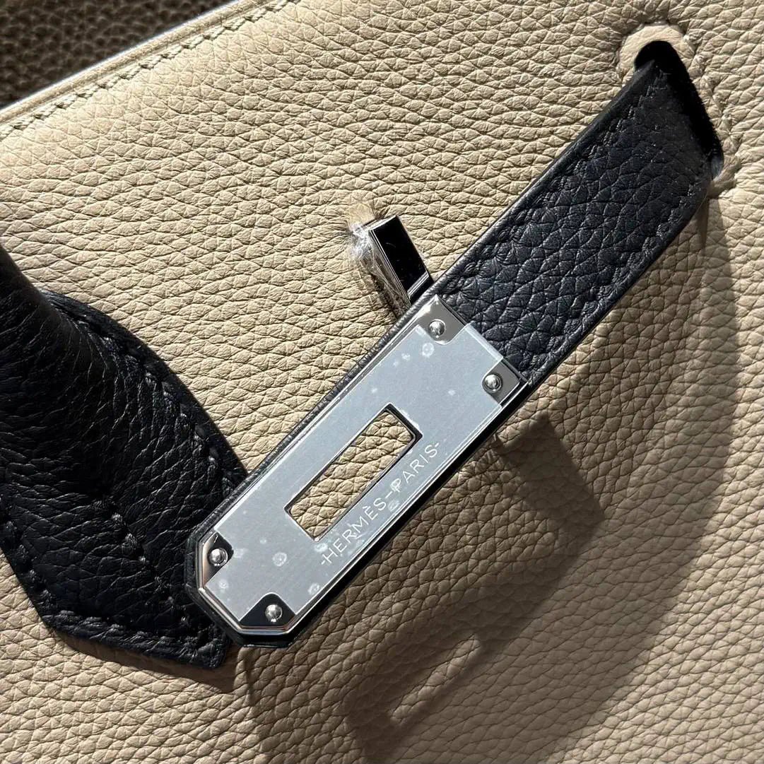 Hermes Birkin 35 Togo Leahter Bag Silver Hardware H92128