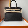 Hermes Birkin Bag Ostrich Leather 30 Fully Handmade H92080