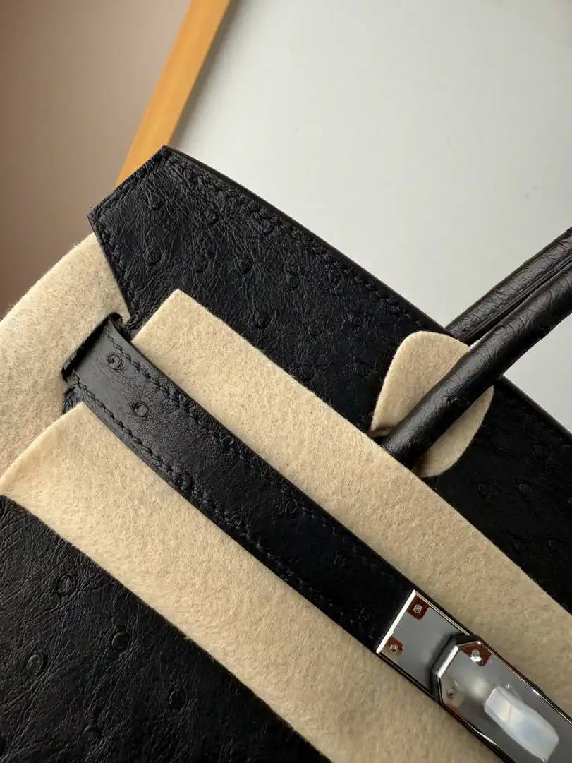 Hermes Birkin Bag Ostrich Leather 30 Fully Handmade H92080