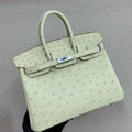 Hermes Birkin Bag Ostrich Leather 30 Fully Handmade H92088