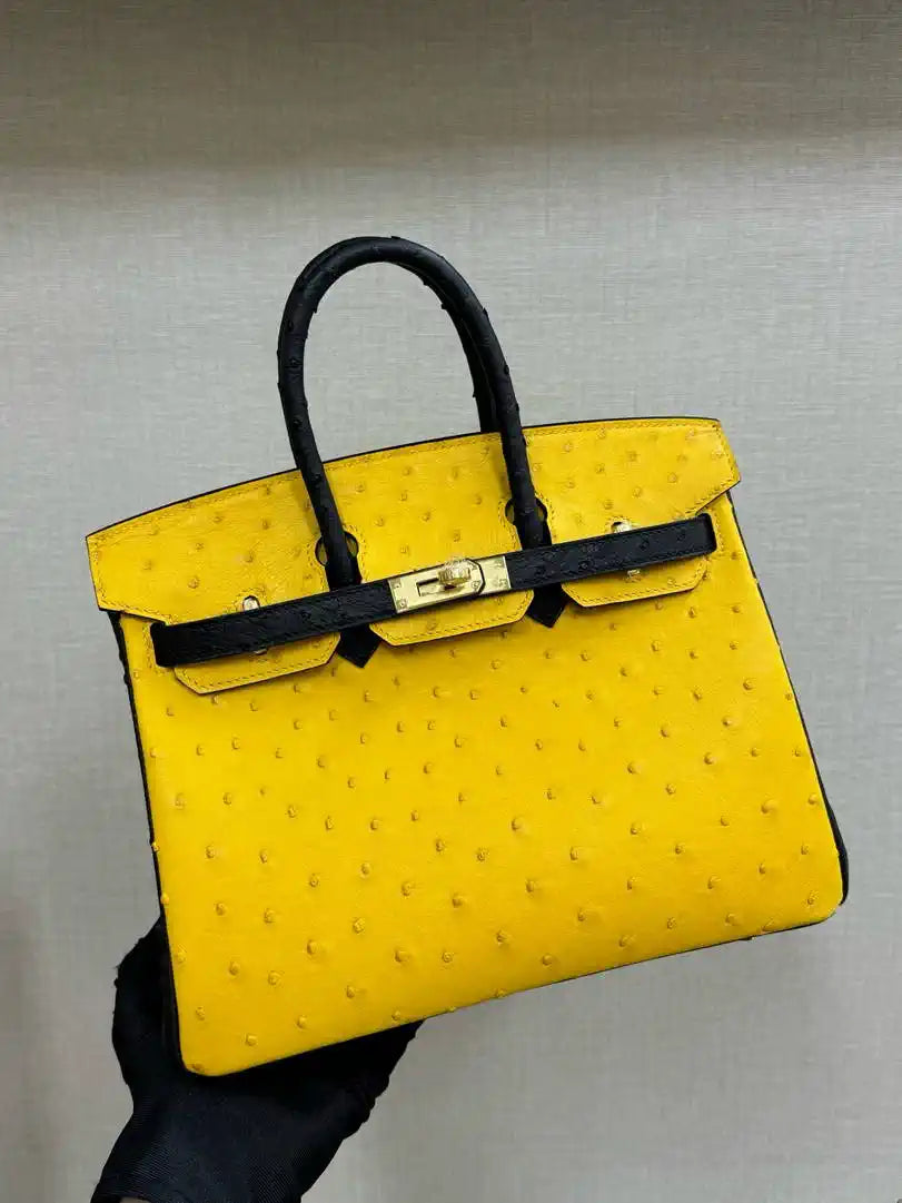 Hermes Birkin Bag Ostrich Leather 30 Fully Handmade H92088