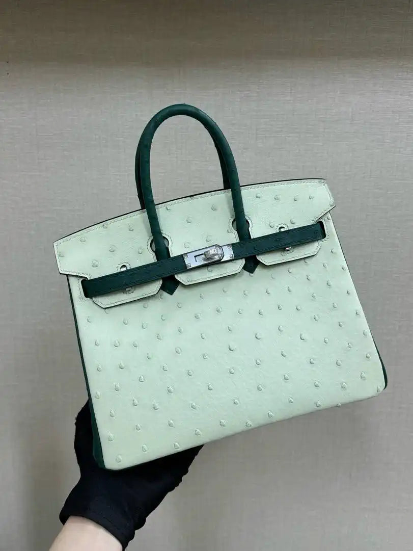 Hermes Birkin Bag Ostrich Leather 30 Fully Handmade H92088
