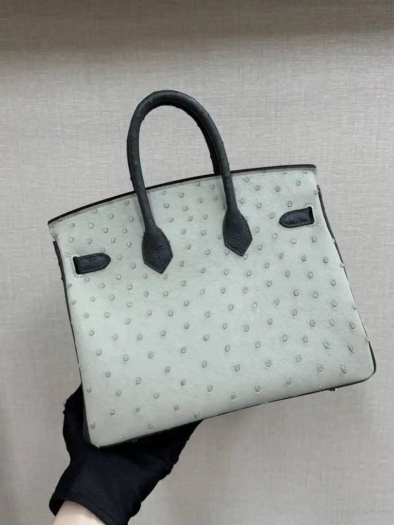 Hermes Birkin Bag Ostrich Leather 30 Fully Handmade H92090