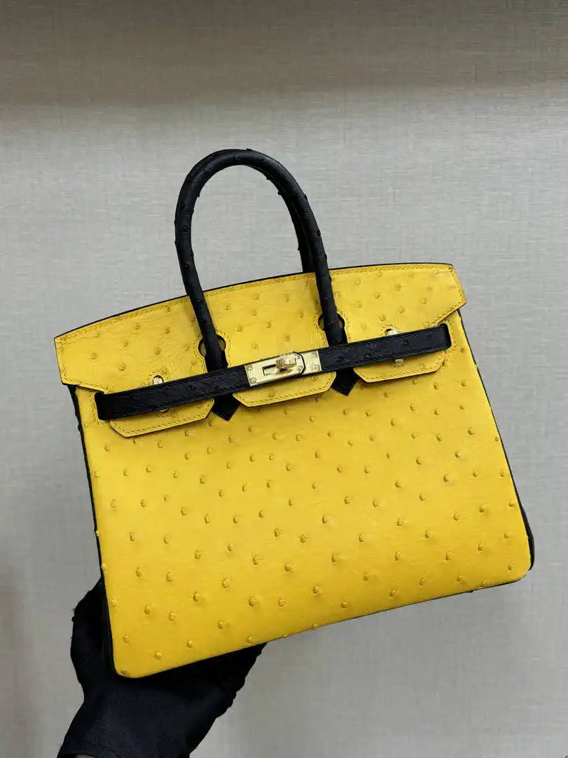 Hermes Birkin Bag Ostrich Leather 30 Fully Handmade H92091