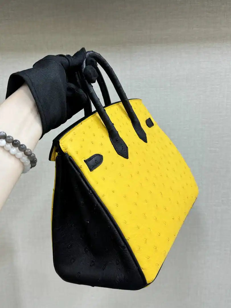 Hermes Birkin Bag Ostrich Leather 30 Fully Handmade H92091