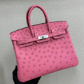 Hermes Birkin Bag Ostrich Leather 30 Fully Handmade H92092