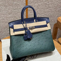 Hermes Birkin Bag Ostrich Leather Fully Handmade H92096