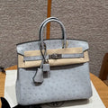 Hermes Birkin Bag Ostrich Leather Fully Handmade H92097