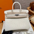Hermes Birkin Bag Ostrich Leather Fully Handmade H92100