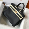 Hermes Birkin Designer Tote Bag Epsom Leather 28353 Black - Gold / 25cm - View 1