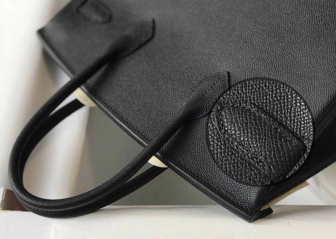 Hermes Birkin Designer Tote Bag Epsom Leather 28353 Black