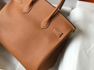 Hermes Birkin Designer Tote Bag Epsom Leather 28356 Brown - Gold / 25cm - View 4