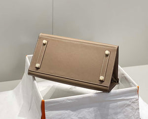 Hermes Birkin Designer Tote Bag Epsom Leather 28369 elephant Gray - Gold / 25cm - View 5
