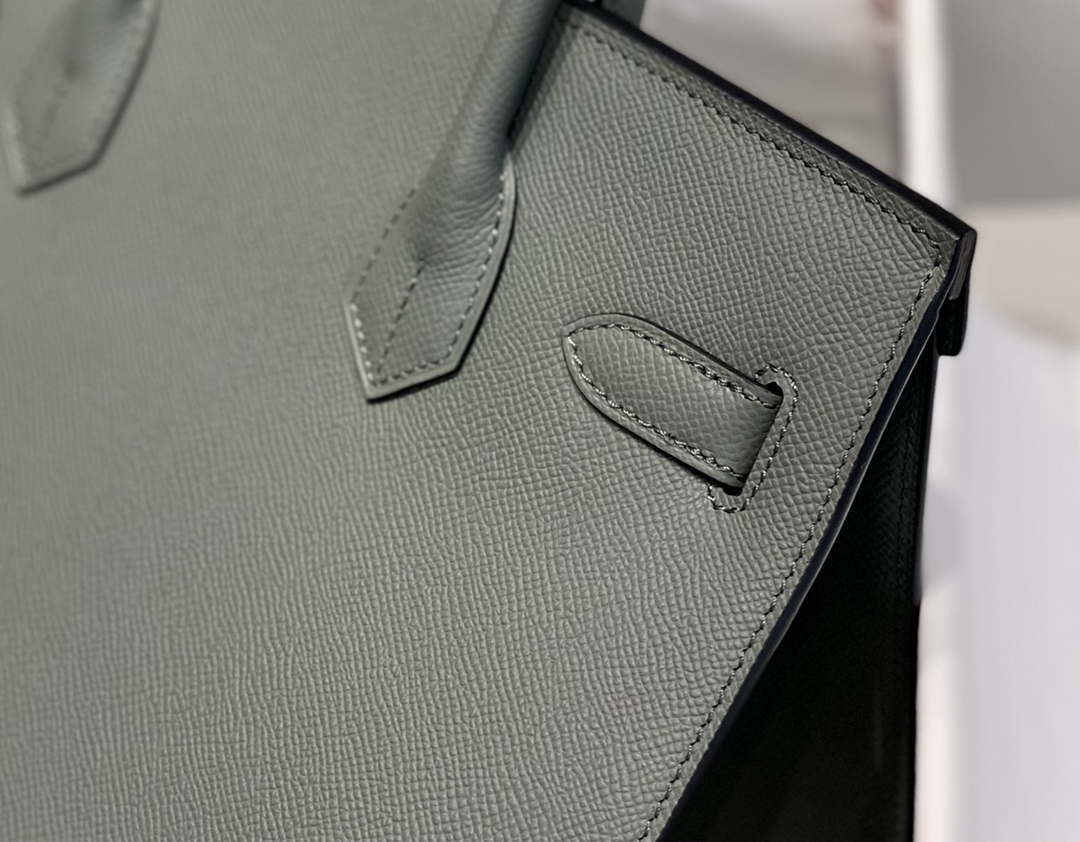 Hermes Birkin Designer Tote Bag Epsom Leather 28370 Almond Green