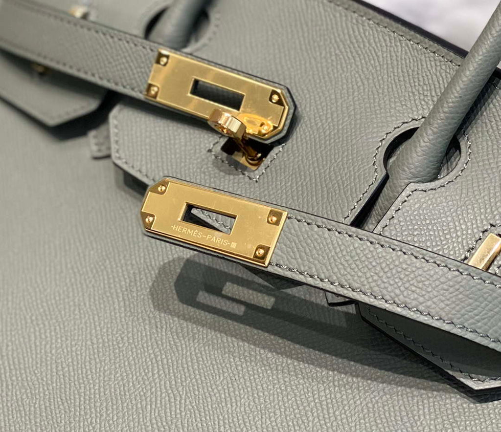 Hermes Birkin Designer Tote Bag Epsom Leather 28370 Almond Green