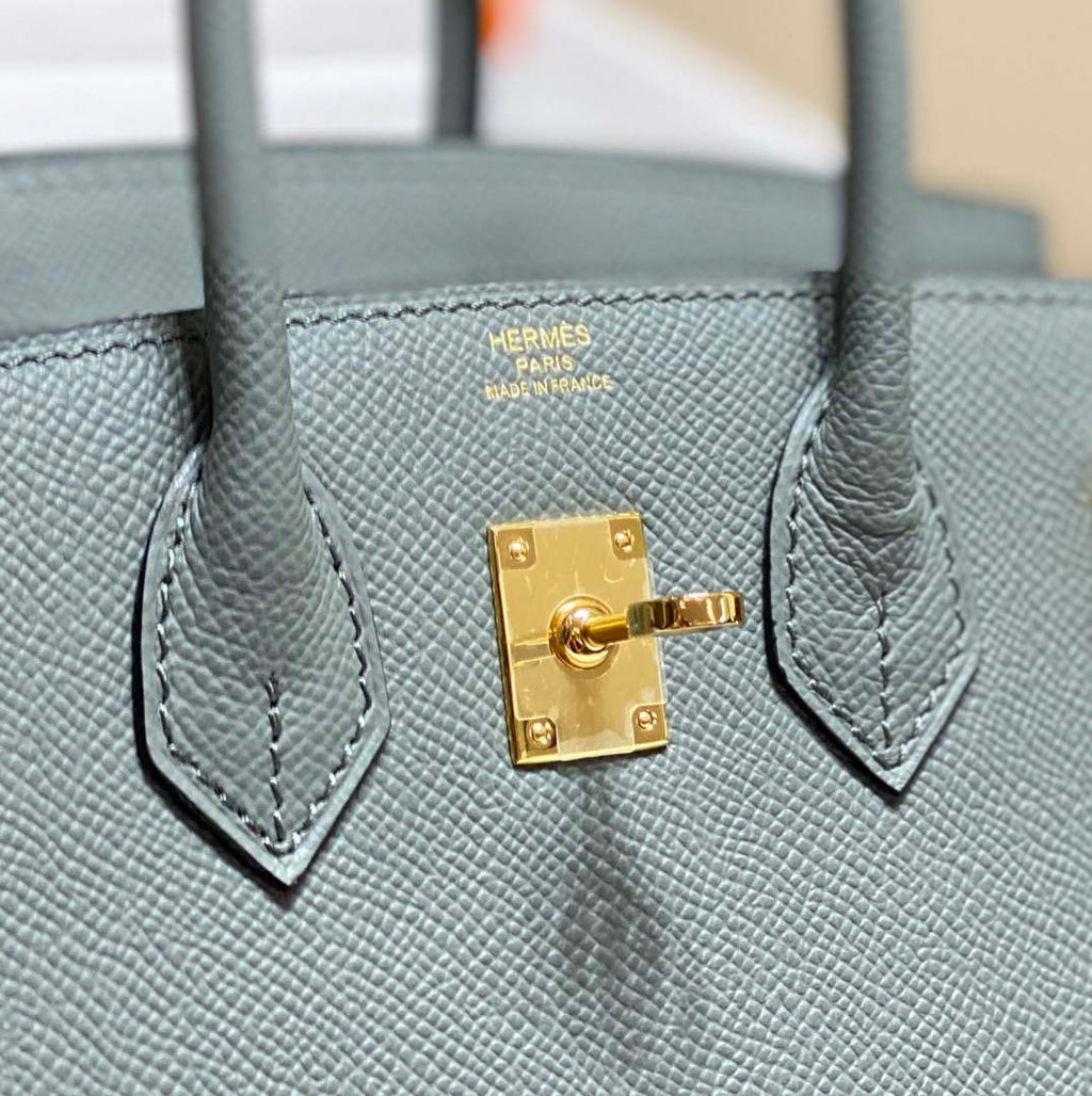 Hermes Birkin Designer Tote Bag Epsom Leather 28370 Almond Green