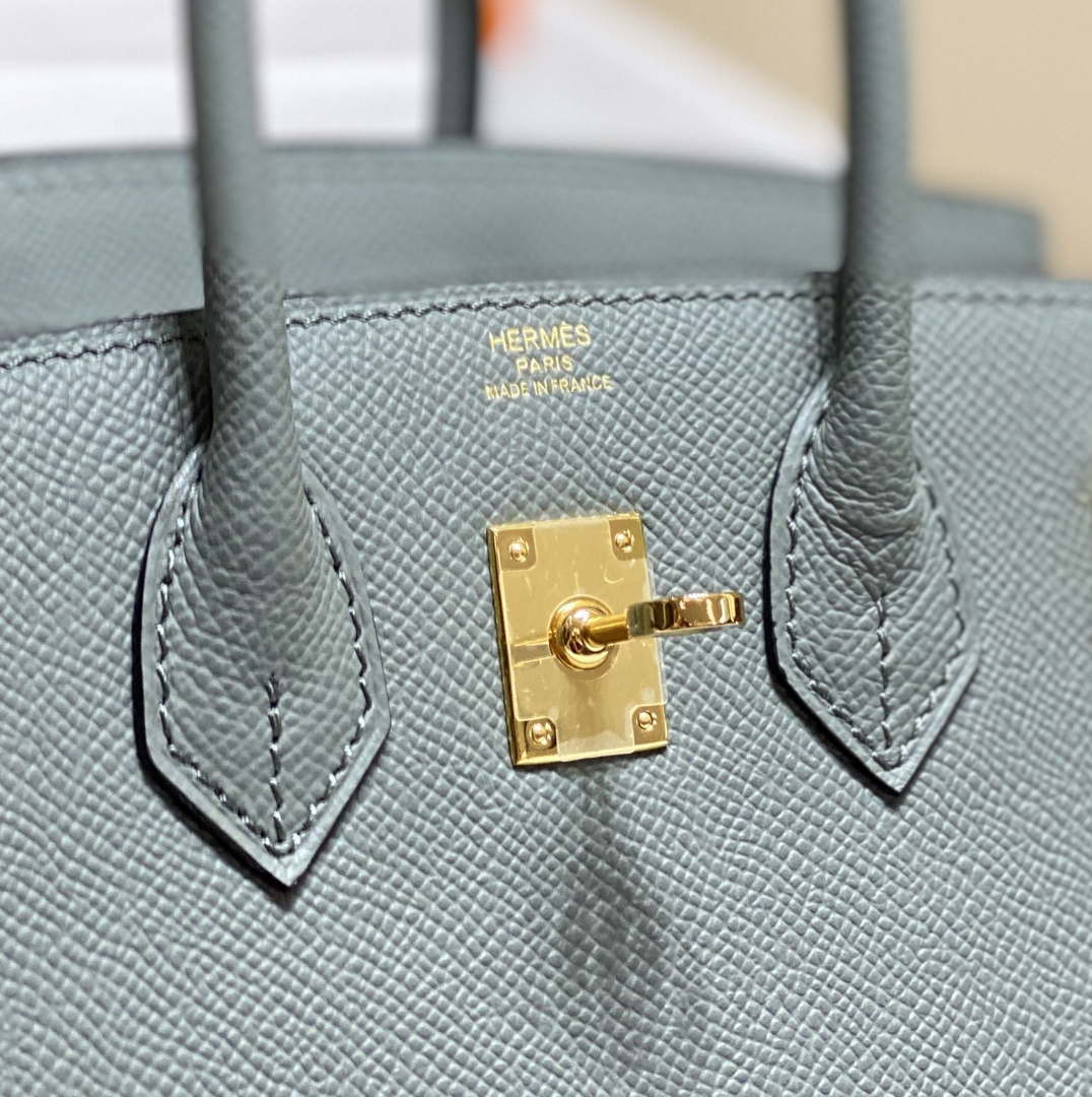 Hermes Birkin Designer Tote Bag Epsom Leather 28370 Almond Green