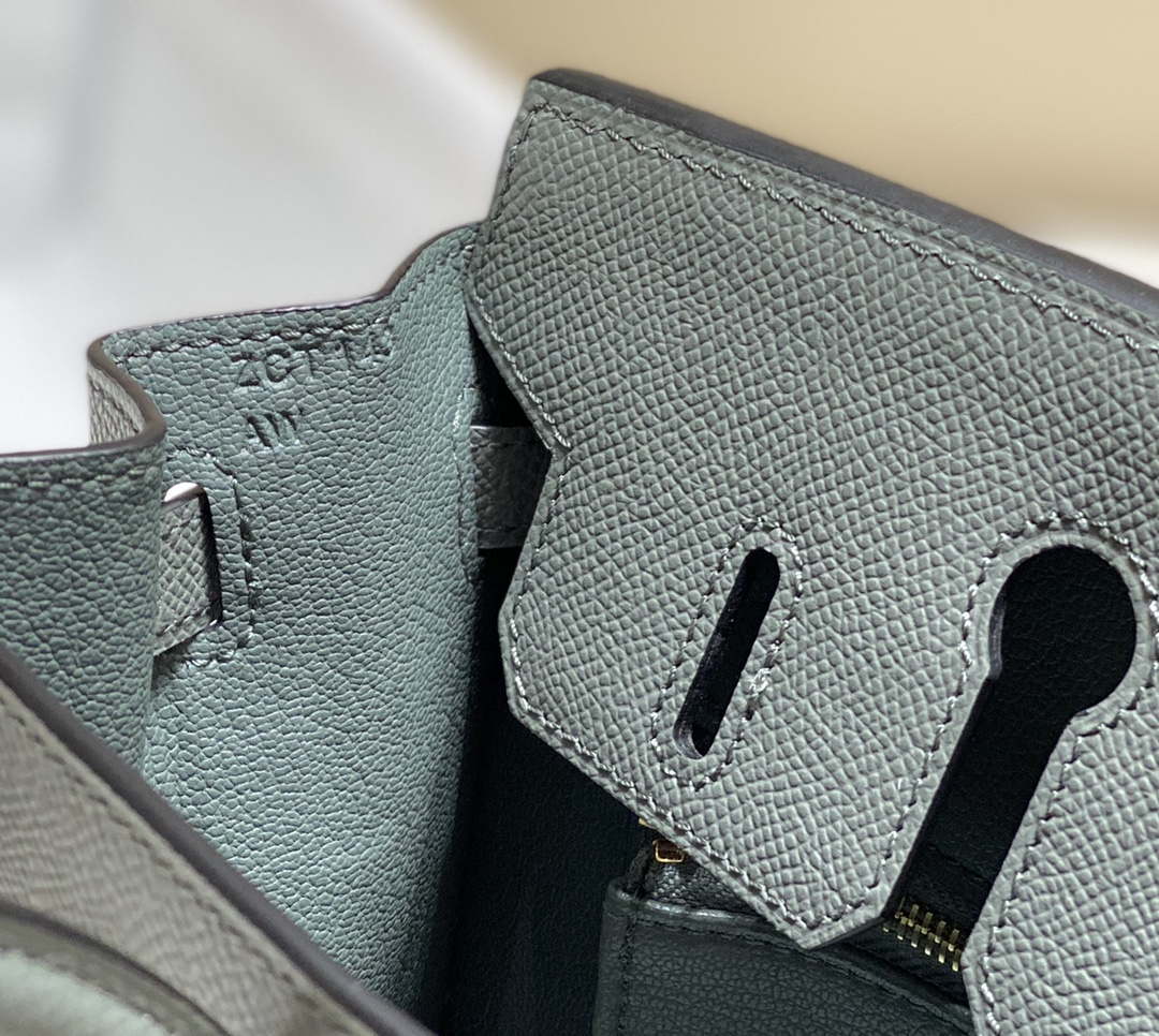 Hermes Birkin Designer Tote Bag Epsom Leather 28370 Almond Green