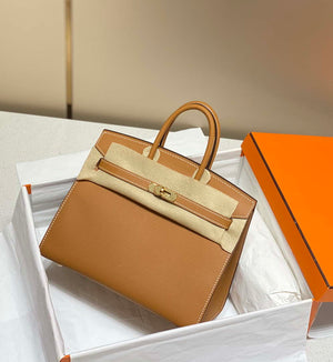 Hermes Birkin Designer Tote Bag Epsom Leather 28371 Golden brown - Gold / 25cm - View 1
