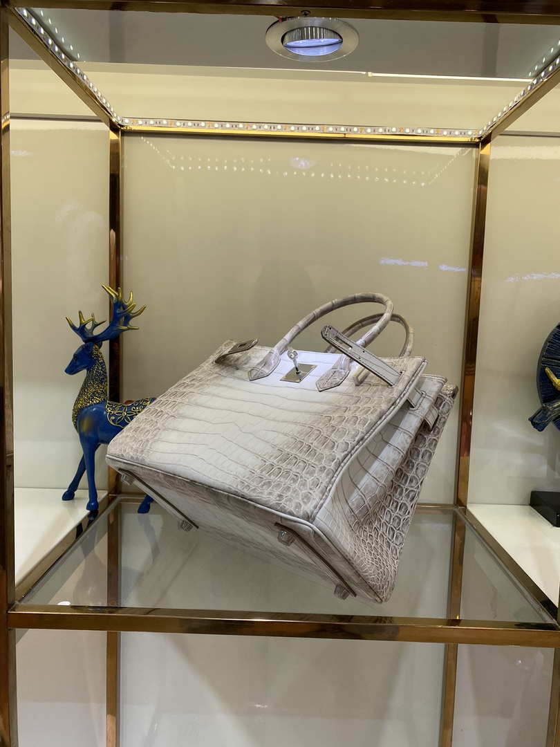 Hermes Birkin Designer Tote Bag Himalaya Crocodile Leather H99820